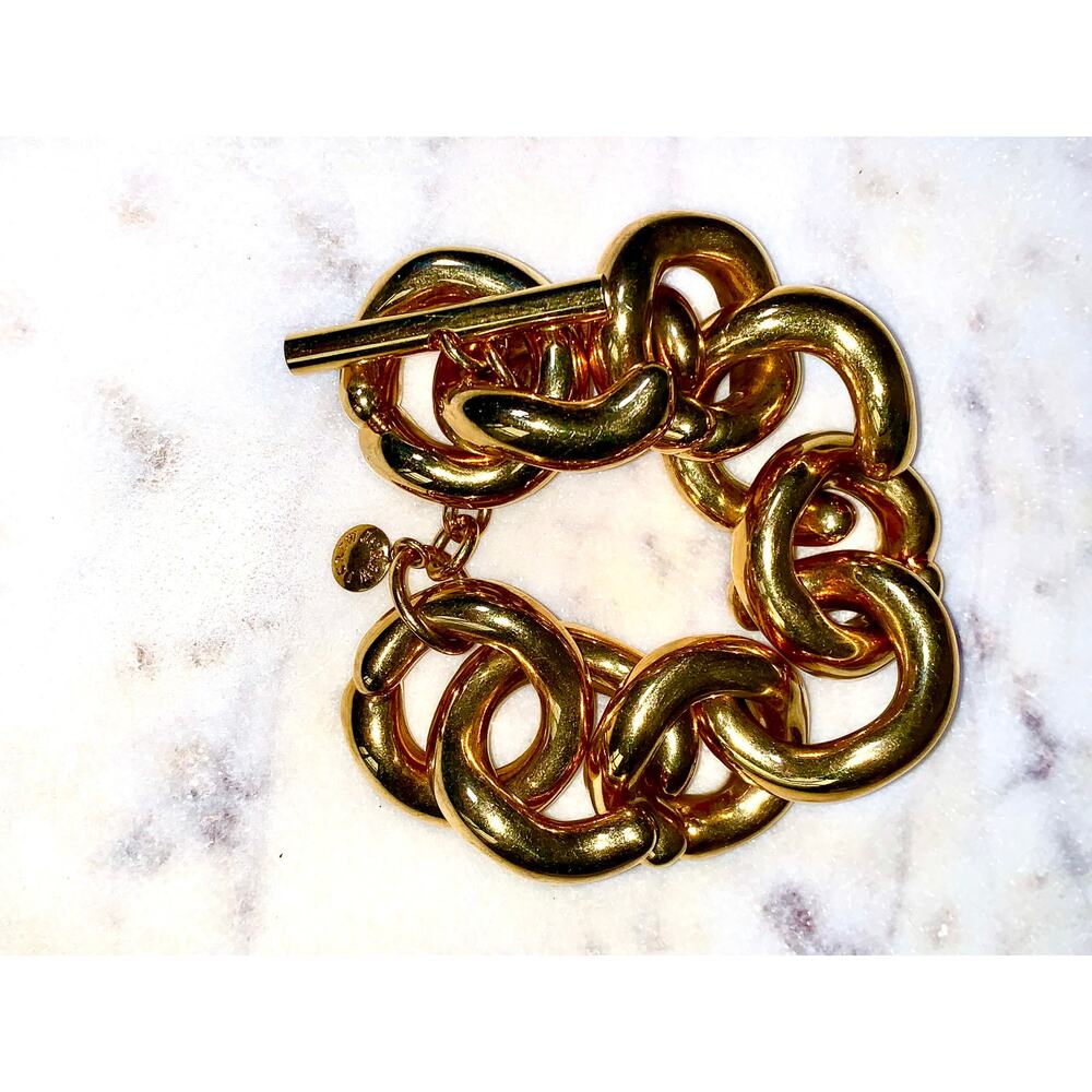 J. Crew Chunky Gold Link Bracelet